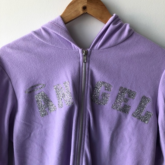 Suzy Sheir Purple “Angel” Zip Up Sweater - Picture 3 of 4